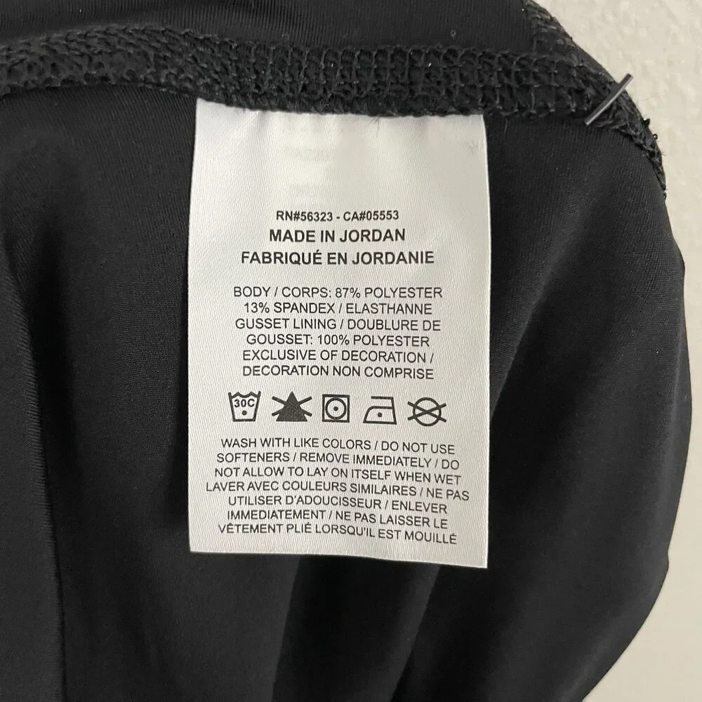 Nike Yoga Womens 2X Black Dri Fit High Rise 7/8 Length Legging Pant